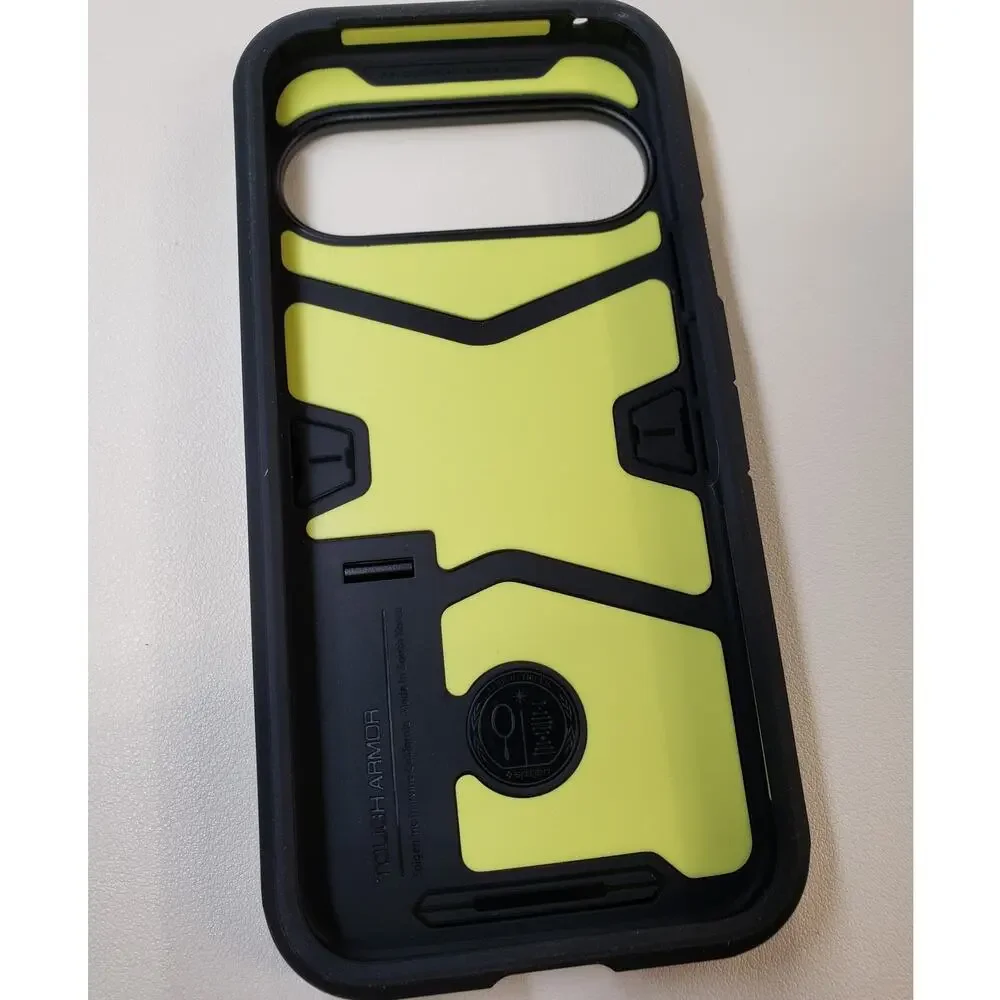 Spigen for Pixel 9 Case/Pixel 9 Pro Case Tough Armor with Kickstand. Black